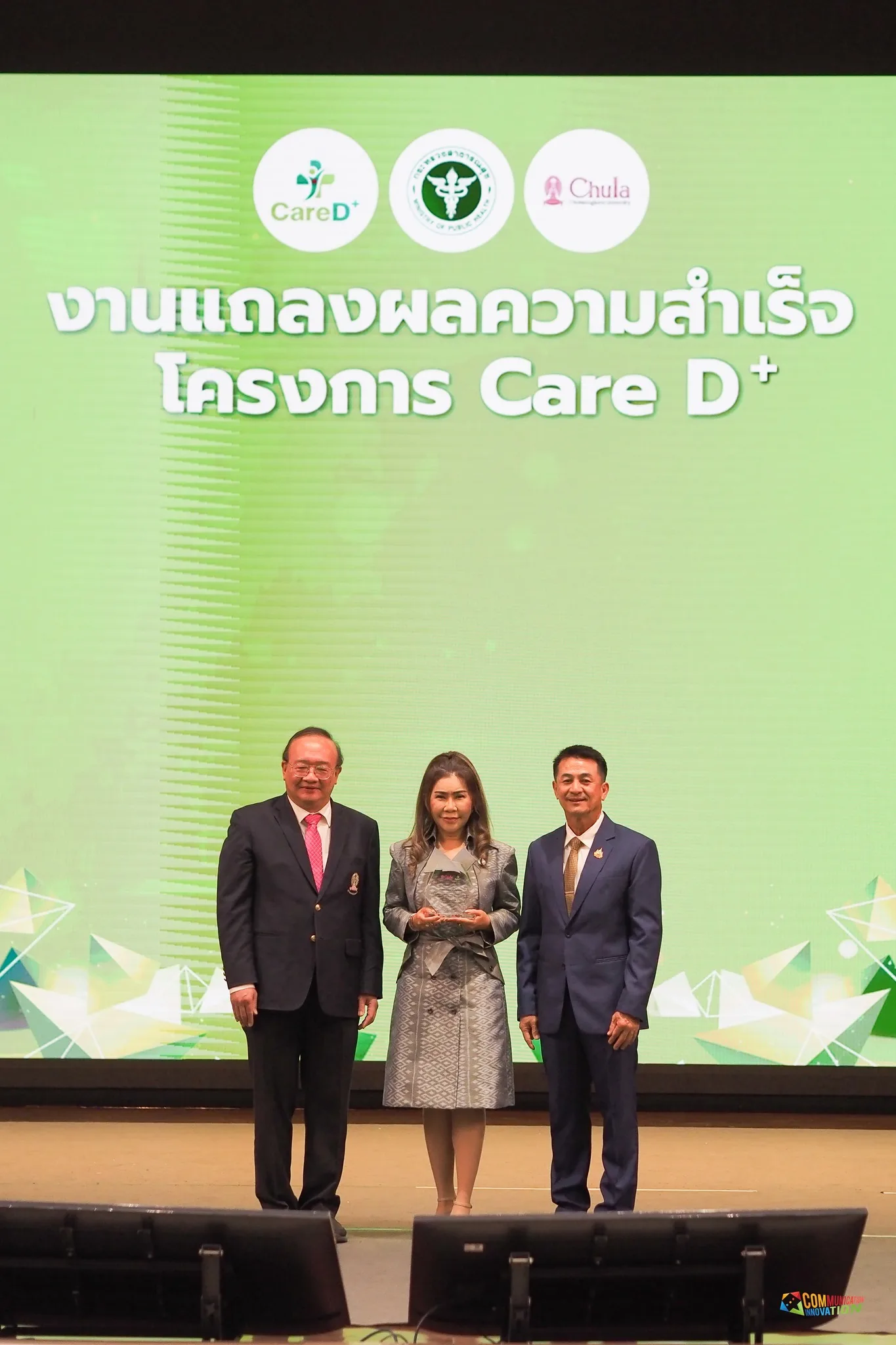 Care D Plus — การสื่อสารสาธารณะและสังคมในระบบสุขภาพ — ภาพจริงจากเว็บเดิม ComInnoCenter
